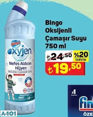 BİNGO OKSİJENLİ ÇAMAŞIR SUYU